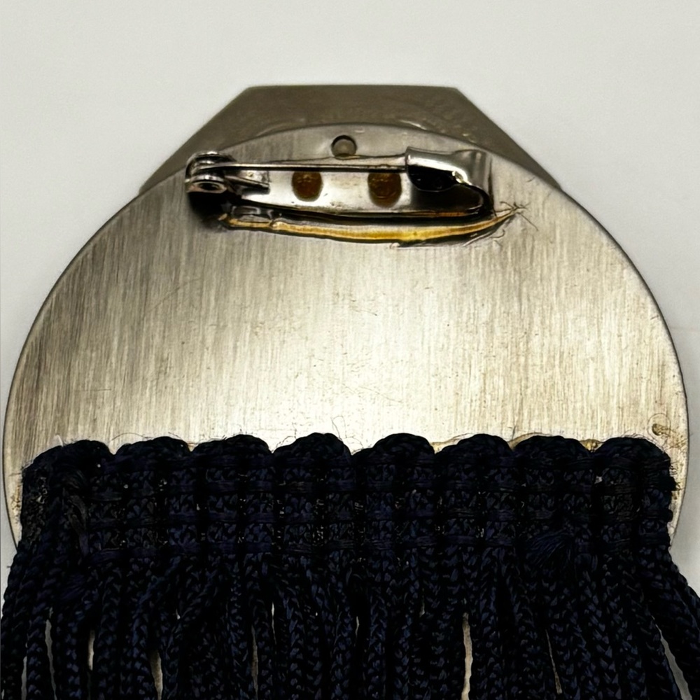Handmade Mixed Metal Geometric Tassel Brooch – Avant Garde Statement Pin - Picture 11 of 12